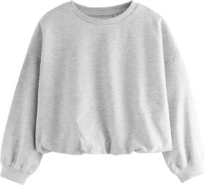 Next Sweater Kastiges Sweatshirt mit Ballonsaum