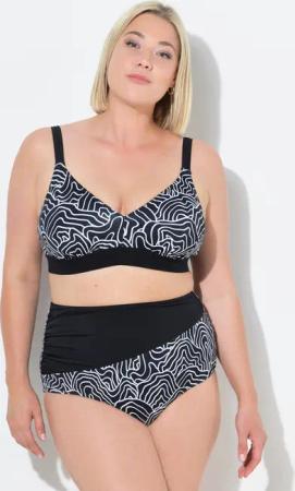 Ulla Popken Bustier-Bikini Bikini Zweiteiler Linien