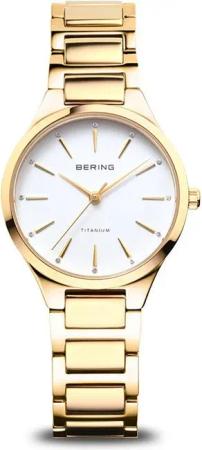 Bering Quarzuhr Bering Titanium gold glänzend