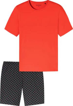 Schiesser Pyjama Herren-Shorty Single-Jersey gemustert