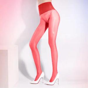 YI Feinstrumpfhose Glänzende Ölstrumpfhosen für Damen,