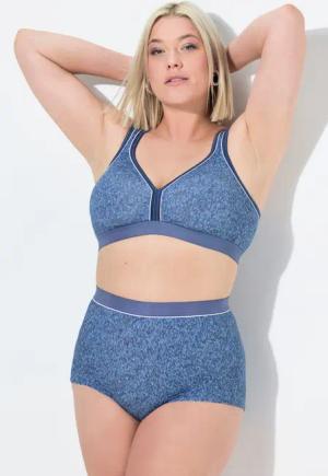 Ulla Popken Hipster Hipster Jeanslook Melangejersey