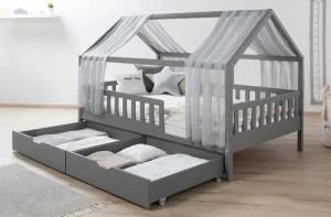 Ticaa Hausbett Kim mit Rausfallschutz und
