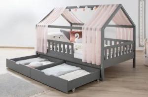 Ticaa Hausbett Kim mit Rausfallschutz und