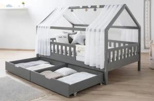 Ticaa Hausbett Kim mit Rausfallschutz und