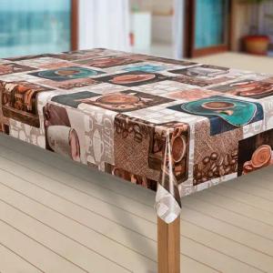 laro Tischdecke Wachstuch-Tischdecken Abwaschbar Cafe Kaffee