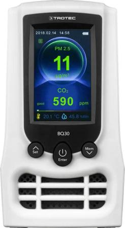 TROTEC Klimamesser CO2-Luftqualitätsmonitor und Partikelmessgerät BQ30,