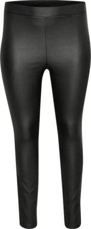 Damen-Leggings aus beschichtetem Material KAFFE Curve Adina