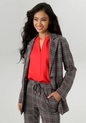 Aniston SELECTED Jerseyblazer, mit klassischem Karomuster - NEUE KOLLEKTION