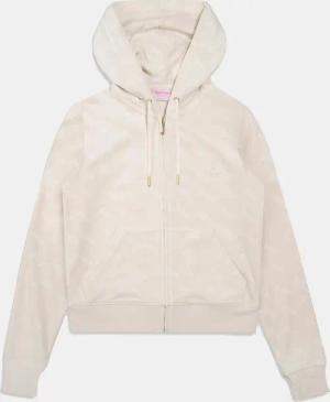 Juicy Couture GIGI DEBOSSED VELOUR ZIP HOODIE
