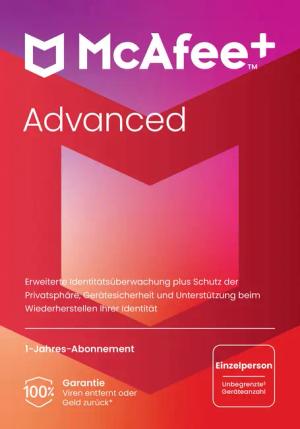 McAfee McAfee+ Advanced - Einzelperson (Virenprogramm,
