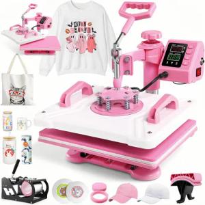 LUCKZON Bügelsystem 5-in-1/8-in-1 vielseitig Sublimationstransferhitzepresse 38