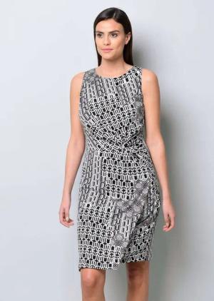 Alba Moda Jerseykleid Kleid mit Knoten
