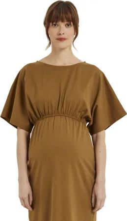 vertbaudet Maxikleid Langes Umstandskleid aus schwerem