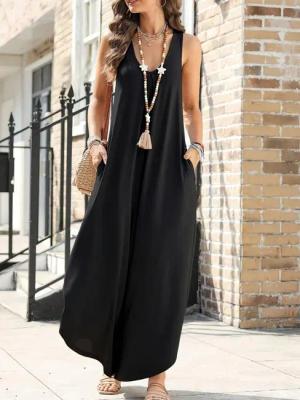 Moda Yakamoz Jumpsuit JANE'S Damen Ärmelloses