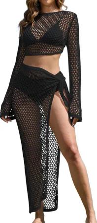 RWEUOQ Strandkleid Damen-Badeanzüge Strand-Badeanzug Bikini-Vertuschung gehäkelt