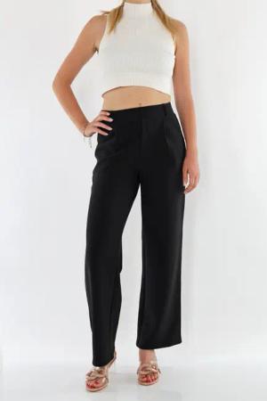 MIRROSI Stretch-Hose Damen Hose mit breitem