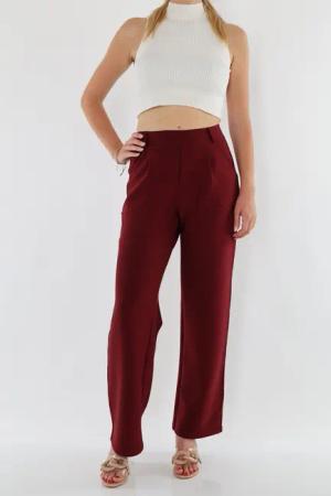 MIRROSI Stretch-Hose Damen Hose mit breitem