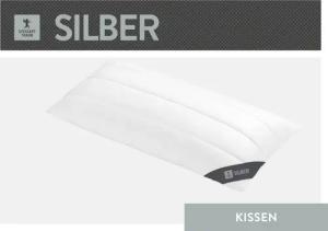 SPESSARTTRAUM Baumwollkissen Silber, hergestellt in Deutschland,
