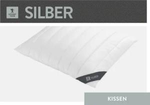 SPESSARTTRAUM Baumwollkissen Silber, hergestellt in Deutschland,