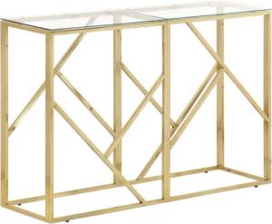 vidaXL Beistelltisch Konsolentisch Golden Edelstahl und