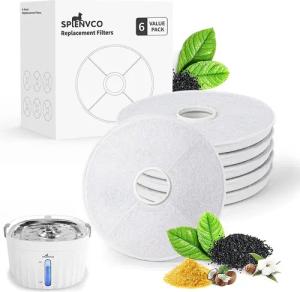 Drenice Trinkbrunnen 6 PCS Katzenbrunnen Filter,