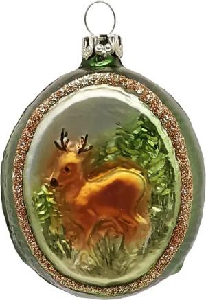 Schatzhauser Christbaumschmuck Waldidyll - Rehwild Ornament,
