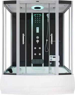 HOME DELUXE Dampfdusche DIAMOND - Schwarz,
