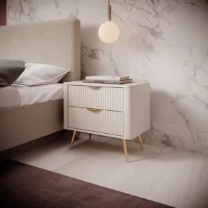 MOEBLO Nachttisch Pholx G (Gold Griffe