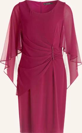 Vera Mont Cocktailkleid im Materialmix mit Schmucksteinen