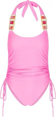 Moda Minx Badeanzug "Boujee", (1 St.), mit funkelndem Steinbesatz