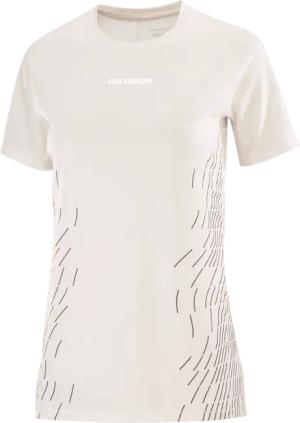 SALOMON SENSE AERO SS TEE GFX W Damen WHISPER WHITE/WHITE XS