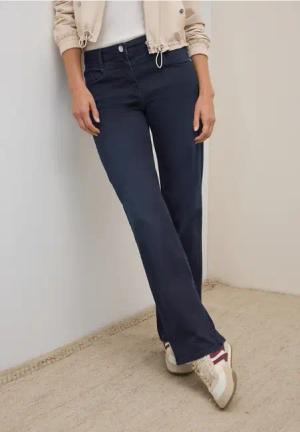 Cecil Damen Wide Leg Jeans in Blau, Gr: 36