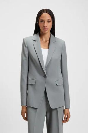 BOSS ORANGE Longblazer "Jabla Premium Damenmode", mit 1-Knopf-Verschluss