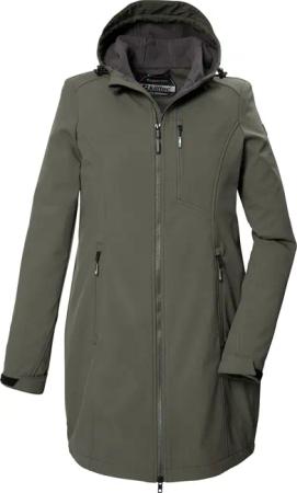 Killtec Softshellparka "KOS 370 WMN SFTSHLL PRK", Winddichter Damen Softshell Parka, wasserabweisend, atmungsaktiv