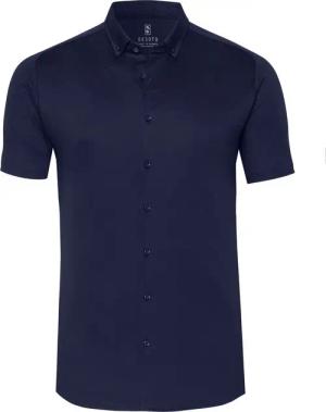DESOTO Kurzarmhemd "Casual Modern Button Down 1/2", Mit Rundhalsausschnitt