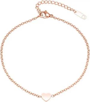 Unique Fußkette Unique Fußkette Edelstahl rosévergoldet A5021