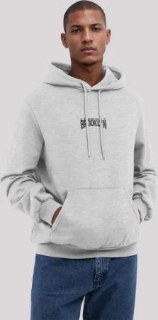 F4NT4STIC Kapuzenpullover "Brooklyn New York Bestickt", Premium Qualität