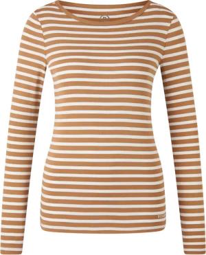 BOGNER Longsleeve Louna für Damen - Camel/Weiß - 34