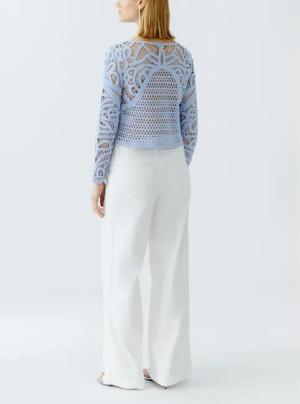 Oui - Pullover - Größe 38 DAMEN B - blau