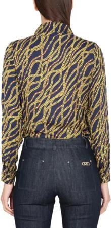 Michael Kors - Silk Blend Shirt - Größe XS - blau