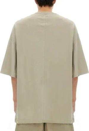Rick Owens - Relaxed Fit Cotton Tee With Contrasting Text - Größe S - beige