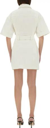 Balmain - Cotton Gabardine Short Dress - Größe 36 - beige