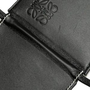 Loewe Hobo Bags - 2010-2024 Mini Soft Calfskin Heel Pouch - Gr. unisize - in Schwarz - für Damen