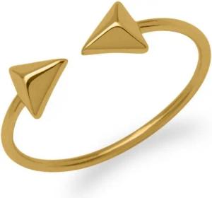 Unique Silberring Unique Ring Pyramiden 925er Silber vergoldet SR0283