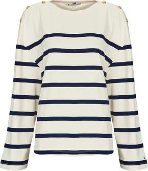 Tommy Hilfiger Langarmshirt LWK GOLD BUTTON BOAT-NK LS TEE