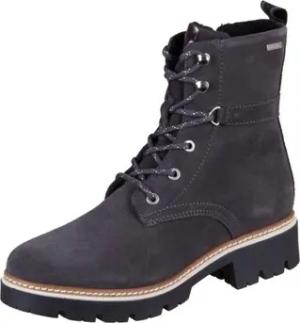 Tamaris  Turnschuhe Anthracite Materilmix Aus Leder Und Sythetik