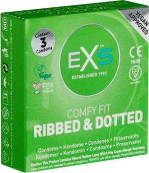 EXS Kondome Ribbed & Dotted -