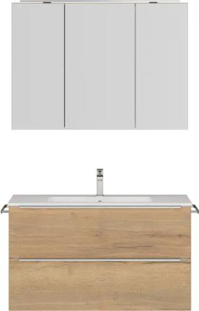 nobilia® Badmöbel-Set Levere, (2-St., vormontiert, mit