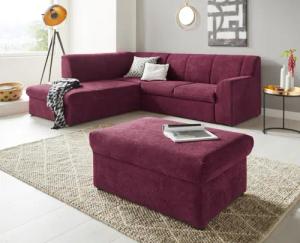 DOMO collection Hocker Topper, mit Wellenunterfederung,